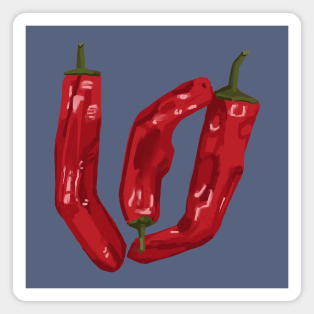 Ripe shishitos Magnet by terastar